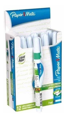 Lápiz Corrector Liquid Paper Mate Caja X12