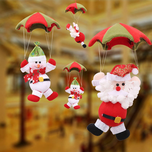 Colgante De Navidad Con Paracaídas De Papá Noel, Colgante