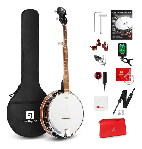 Vangoa Banjo Juego De Banjos De 5 Cuerdas Con Resonador...