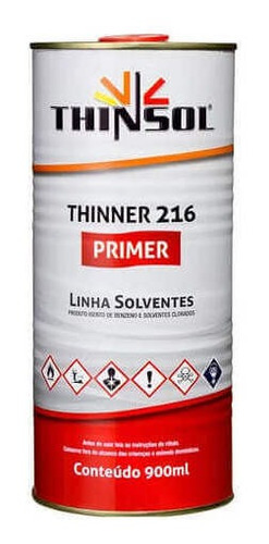 Thinner 216 Primer Desengraxante 900ml Thinsol