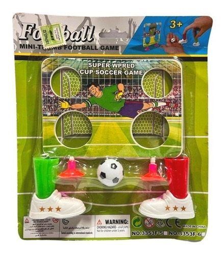 Juego Fútbol De Dedos Pelota Arco Niños Emboque - Del Tomate