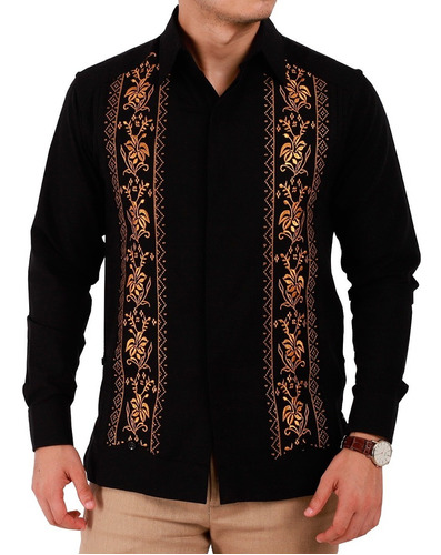 Guayabera Yucateca Bordada Mod. Conkal  