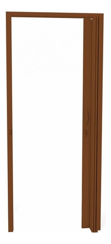 Porta Sanfonada Pvc Polifort 210cmx80cm Mogno D Cor Madeira