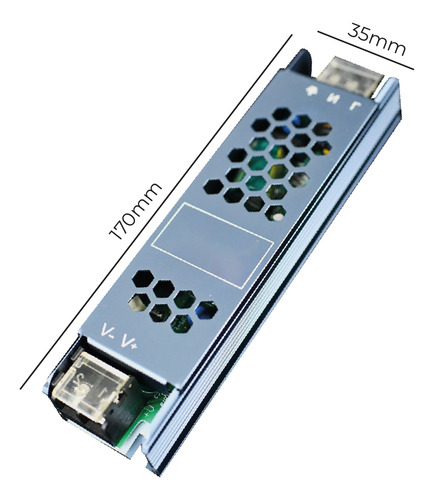Kit 5 Fonte Chaveada 5a 12v 60w P/ Cftv Fita Led Bivolt