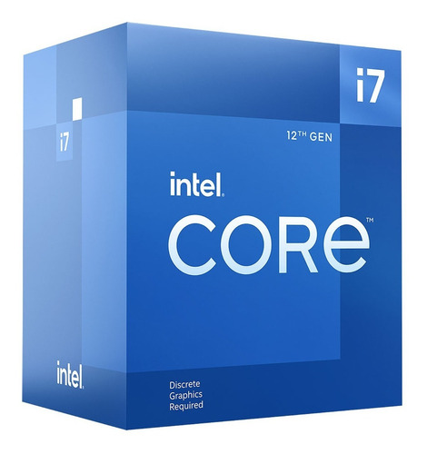 Procesador Core I7 12700f S1700 12va Gen Sin Video 12nucleos