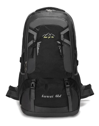 Mochila trekking Edge Trekking Nomad Camping Mochila 60 Litros color negro 60L