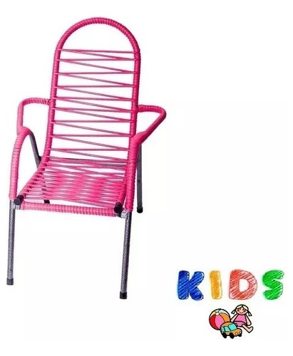 Cadeira Infantil Cadeirinha Kids Premium Fio Rosa Top