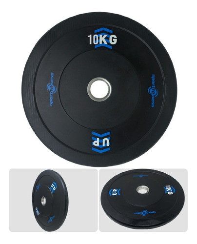 Disco Olimpico De 10kg Encauchetado Sportfitness 71398