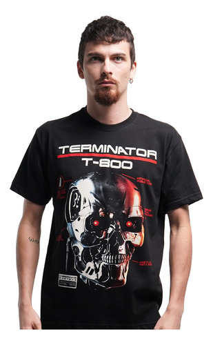 Camiseta Terminator T800 Pelicula Rock Activity