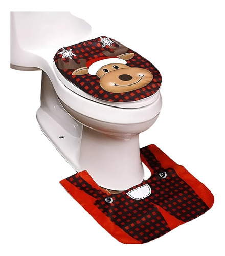 Fundas De Navidad Set Juego De Baño 2pzs Decoracion Navideña