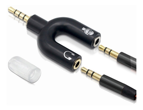Splitter Plug 3,5 A Jack Micrófono Y Auricular Ps4 Pc Mic