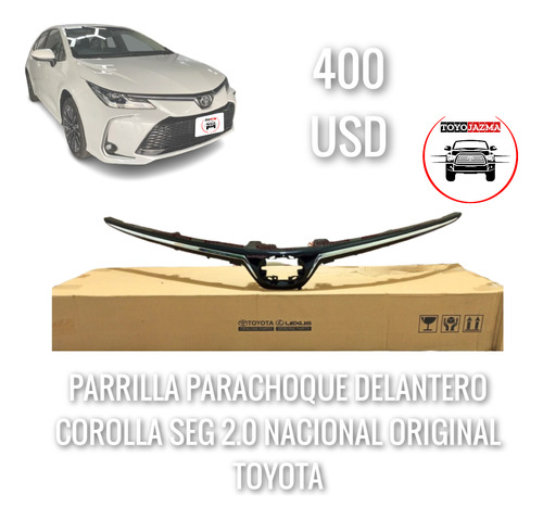 Parrilla Parachoque Delantero Corolla Seg 2.0 2020 2021 2022