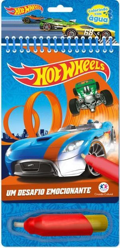 Aquabook Hot Wheels Um Desafio Emoção  - Colorindo Com Água