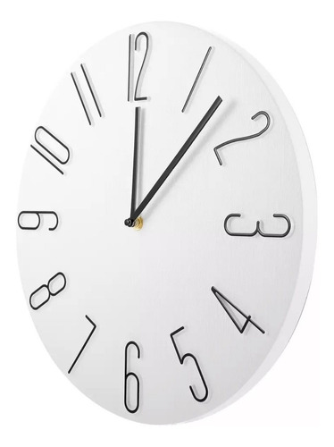 Imagen 4 de 6 de Reloj De Pared Nórdico Silencioso Grande 35cm Clicshop