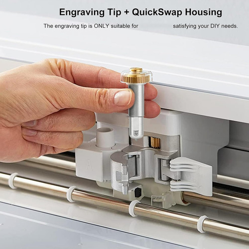 Engraving Tip + Quickswap Housing, Premium Tungsten Steel Al