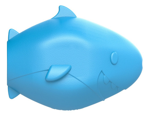 Brinquedo Mordedor P/ Cães Amicus Fun Toys Tubarão Azul M/g