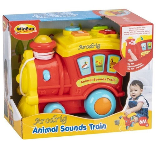 Juguete Bebe Tren Sonido De Animales Y Luz Destreza Motriz 