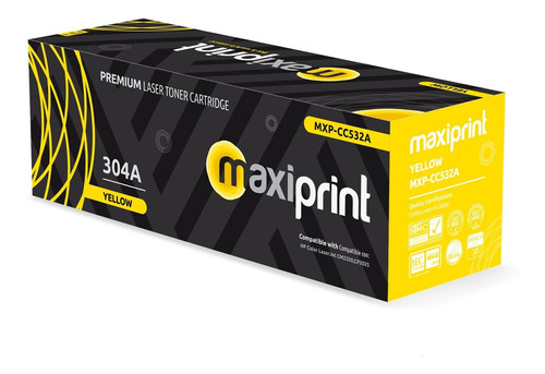 Imagen 1 de 2 de Toner Maxiprint Compatible Hp Canon Cc532a Ce412a Cf382a 118