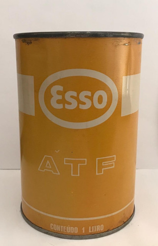 Lata Antiga De Óleo Esso Atf (cheia) 1 Litro