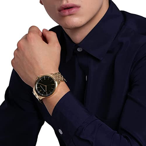 Reloj Para Hombre Armani Exchange/dorado Negro