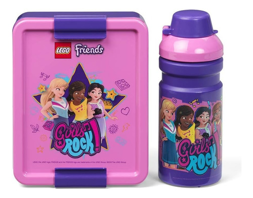 Set De Lunchera Y Botella Lego Lunch Set Vianda Infantil