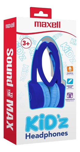 Audífonos Maxell Kidz Micrófono Kz-13 Azul