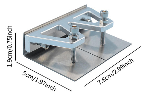 Pestañas De De Metal Aletas De Ajuste Placas De 76x50x19 Mm