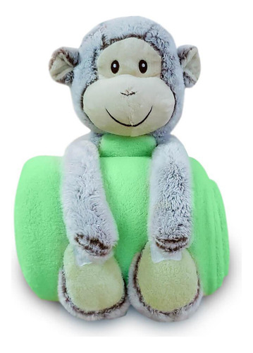 Kit Manta Com Bichinho Petit Zoo Verde - Andreza