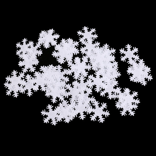 50 Piezas Adonros Copo De Nieve De Navidad No Tejida De Tela