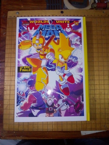Imagen 6 de 6 de Cómic Libro Megaman Sonic Unión De Los Mundos Español Pasta
