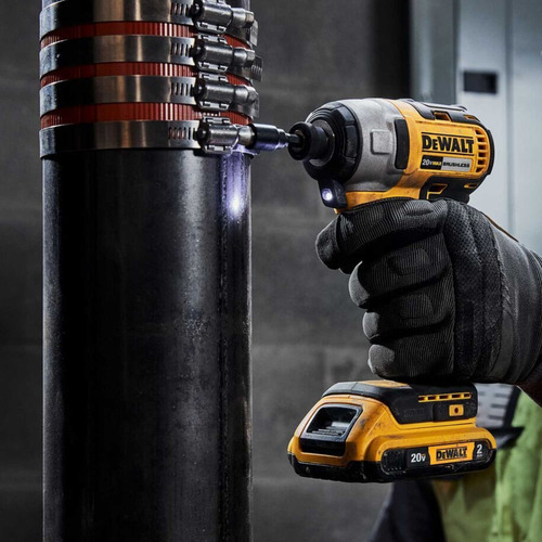 Combo Dewalt Brushless Rotomartillo + Llave De Impacto Color Amarillo/Negro