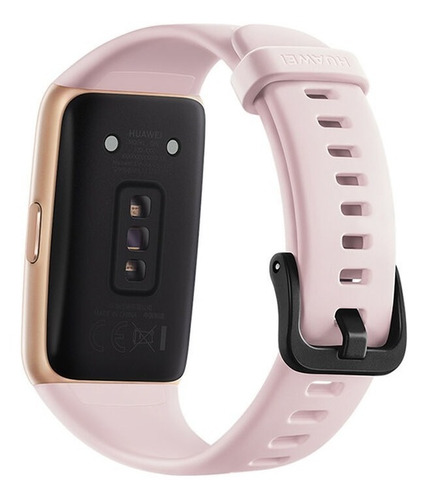 Huawei Series 6 Band 6 1.47" caja de polímero gold, malla sakura pink de silicona FRA-B19