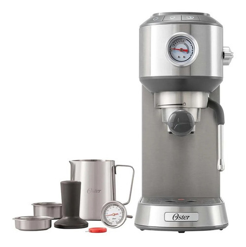 Cafetera Espresso Oster Bvstem7200 Color Plateado