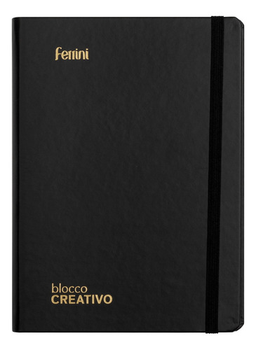 Libreta Ejecutiva Curpiel Premium Argollada Italiana Ferrini Color Negro