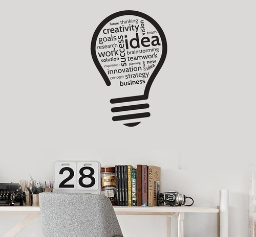 Vinilo Oficina Creatividad Ideas 60x90cm