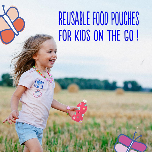 Squooshi Bolsas Reutilizables De Comida Para Bebés Para Niño