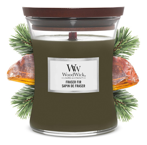 Woodwick 5038581057903 Vela Mediana Frasier Fir 92175e, Tall