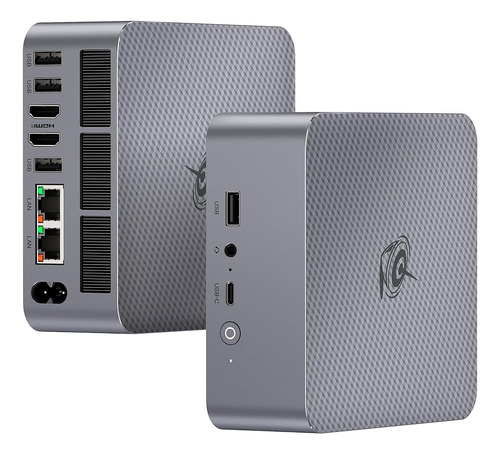 Mini PC Beelink EQR6 AMD Ryzen 5 6600H (6C/12T, até 4,5GHz) SSD NVMe de 500GB Ram de 16 GB DDR5, suporta tela dupla 4K / WiFi6 / BT5.2 / USB3.2/LAN Gigabit dupla