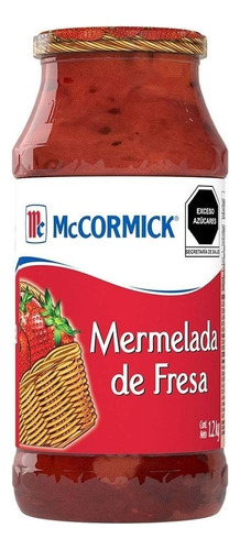 Tarro De Mermelada De Fresa Mccormick 1.2 Kg Vidrio Grande