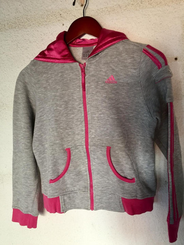 Buzo Capucha adidas Mujer 3 Tiras Original Usa Talle 30/32