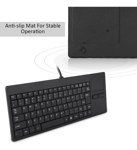 Teclado De 86 Teclas, Usb Com Fio, Tecla De Porta Hub Embuti