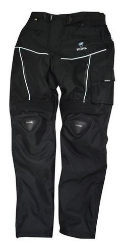 Pantalón Para Moto Kohl 606 Viajero Negro Slider En Rodilla