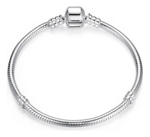 Pulsera Para Charms Compatib Pandor Acero Plata S925