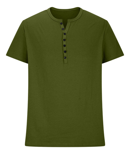 Camiseta Ajustada De Manga Corta Con Cuello Redondo Y Manga