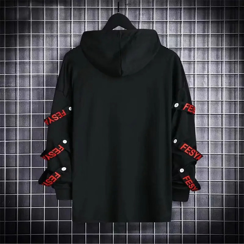 Sudadera Con Capucha De Bloques De Colores Holgados De Moda
