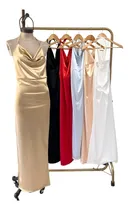 Comprar Vestido Saten Seda Largo Pinterest Espalda Moda Sexy Formal