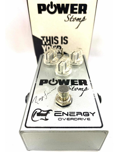 Pedal Guitarr Power Stomp Energy Overdrive Roger Franco Novo