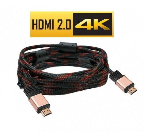 Imagen 2 de 4 de Cable Hdmi 2.0 4k Ultra Hd 5 Metros Incluye Filtros Diginet