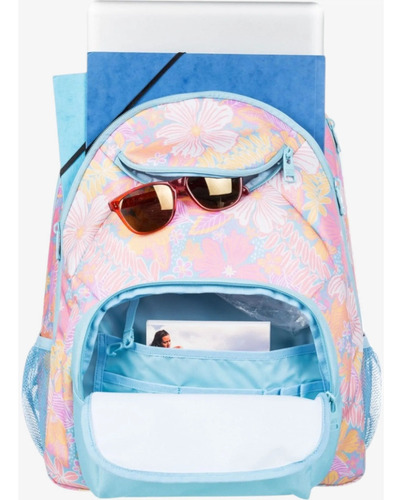 Mochila Roxy Shadow Swell Printed Celeste Floreado Default Title Liso