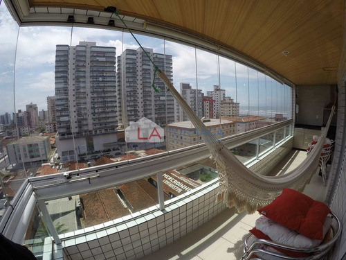 Ref. 13589 - Apto Semi Mobiliado - Vista Mar - Ocian - Financia - V13589